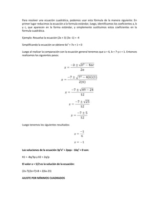 Revision de presaberes