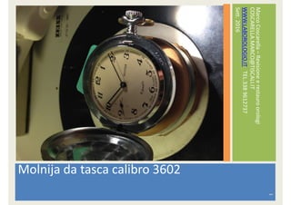 Revisione molnija-tasca-calibro 3602- master esito lavoro