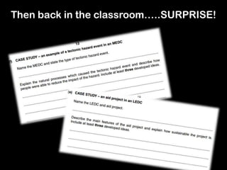 Then back in the classroom…..SURPRISE!
 