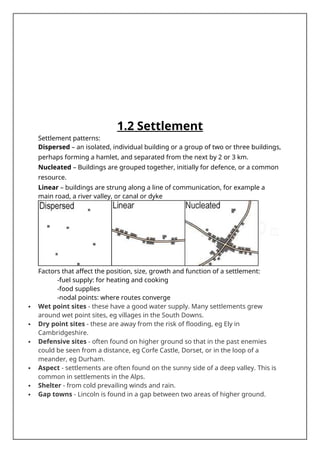 Hamlet Geography Example Comprehensive IGCSE Geography Revision: Population, Settlement, and ...