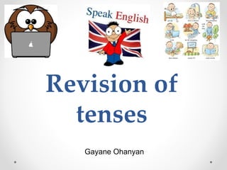 Revision of
tenses
Gayane Ohanyan
 