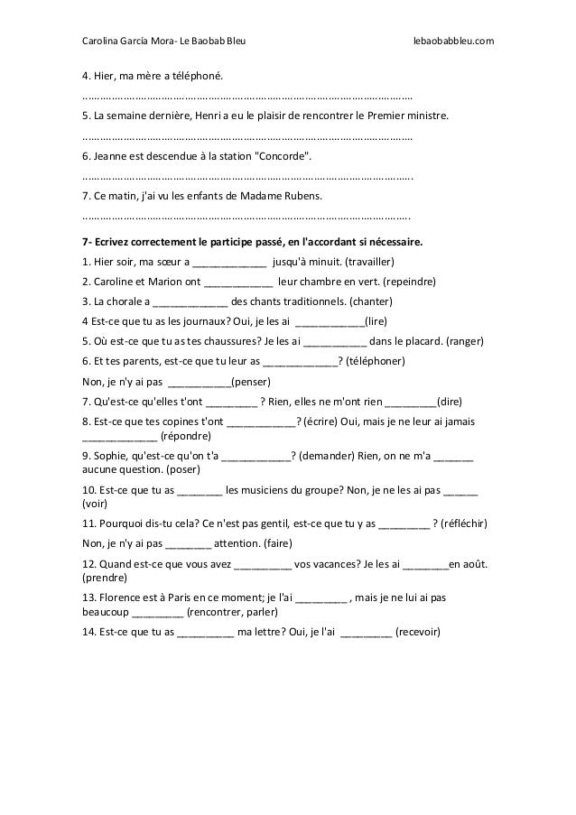 Revision Passe Compose
