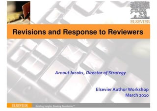 Revisions And Response To Reviewers