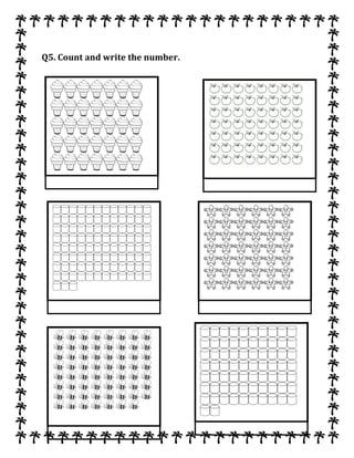 Q5. Count and write the number.
 