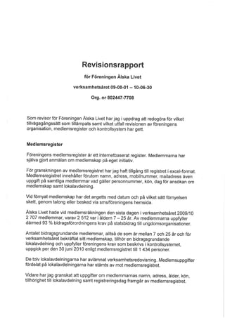 Revisionsrapport 2009 2010