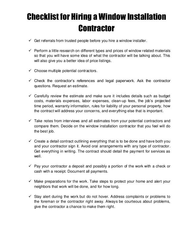 installation contract template