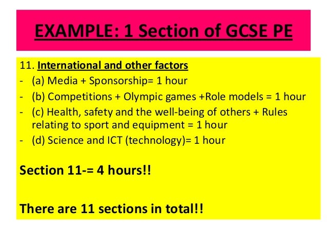 example revision timetable