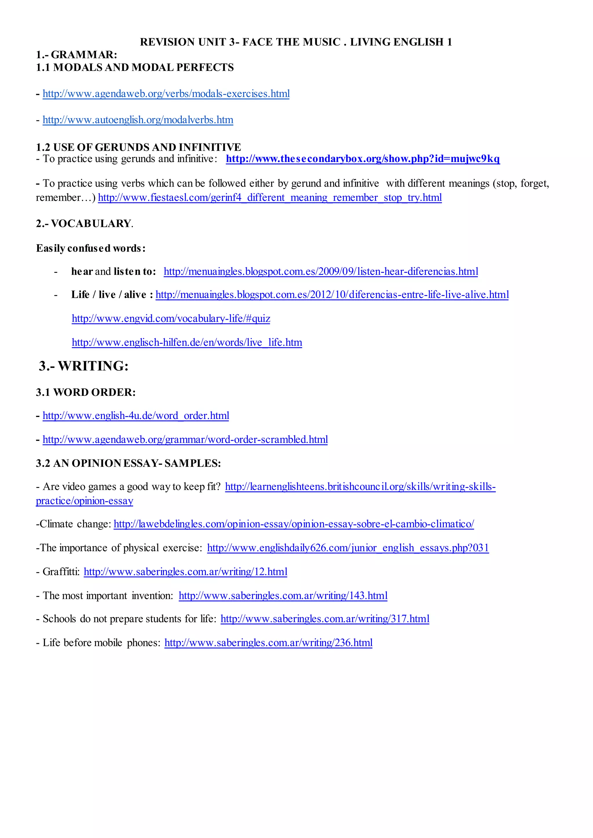 Revision Unit 3 DOCX