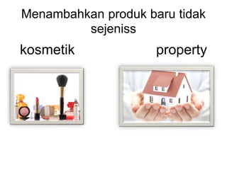 kosmetik property
Menambahkan produk baru tidak
sejeniss
 