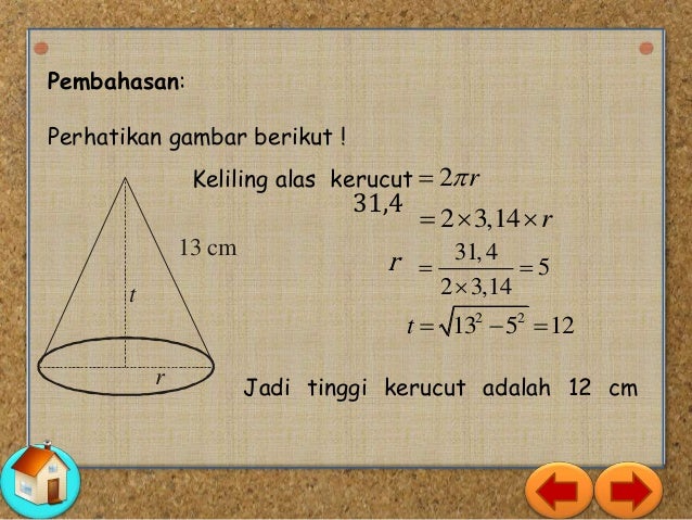 BANGUN RUANG SISI LENGKUNG KELAS IX SMP