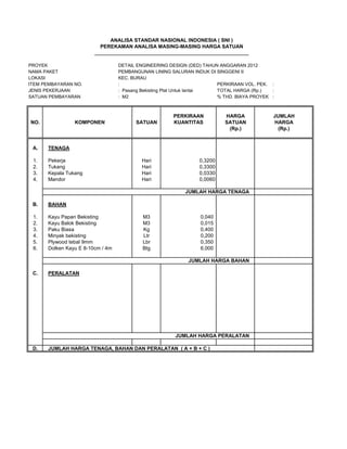 Revisi rab singgeni ii | PDF