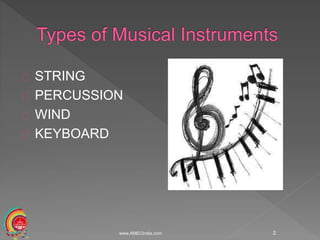 STRING
PERCUSSION
WIND
KEYBOARD
2www.AMECIndia.com
 
