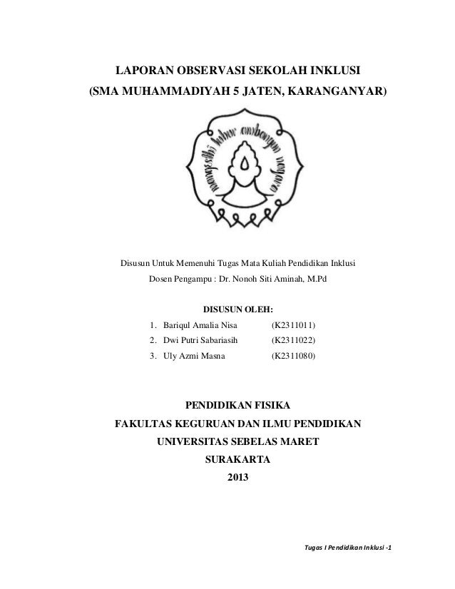 Observasi Sekolah Inklusi Kronis M