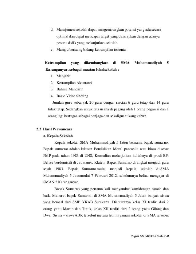 Revisi tugas i pend.inklusi sekolah inklusi