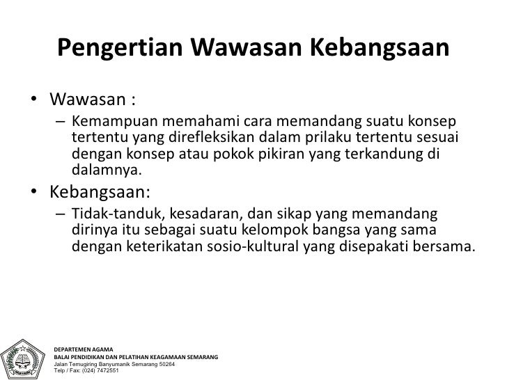Revisi Wawasan Kebangsaan