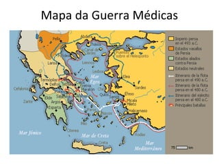 Mapa da Guerra Médicas
 