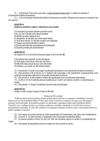Revisão 2ª chamada