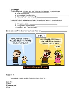 Revisão 2ª chamada