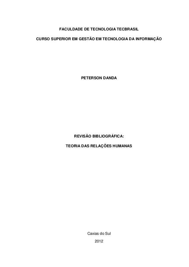 Artigo revisao bibliografica
