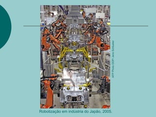 Observe alguns exemplos:A comunicação instantânea, via internet, entre funcionários de uma empresa multinacional, separados por milhares de quilômetros.O rastreamento da Amazônia, controle dos espaços aéreo e terrestre para verificação das áreas de queimadas, desmatamento e tráfico de drogas, mapeamento de recursos minerais, por meio de radares, satélites artificiais e computadores (projeto Sivam), em que a análise e o controle das informações processadas são feitos em Brasília, Manaus, Belém e Porto Velho.