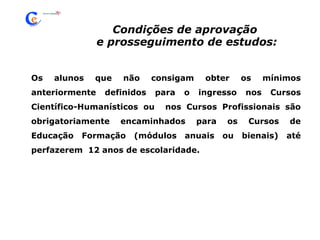 Manutenção da carga curricular dos alunos;