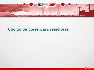 Código de cores para resistores
 