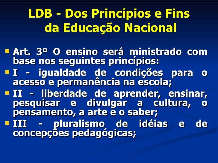 O Ensino Será Ministrado Com Base Nos Seguintes Princípios