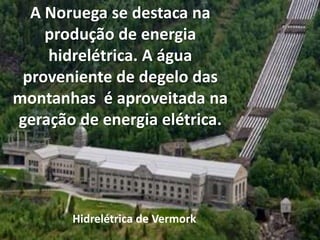 FiordesSão extensos e estreitos braços de mar que avançam quilômetros continente adentro.