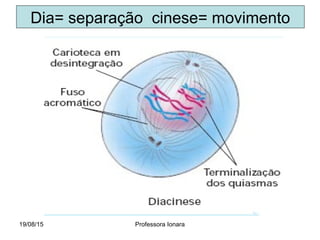 19/08/15 Professora Ionara
Dia= separação cinese= movimento
 