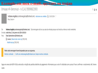 Exemplo em meu e-mail: spyware ou trojan

 