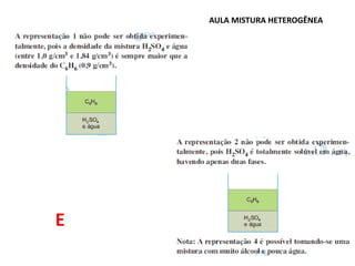 AULA MISTURA HETEROGÊNEA
E
 
