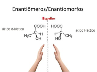 Enantiômeros/Enantiomorfos
 