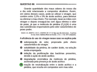 Correção Química ENEM 2014