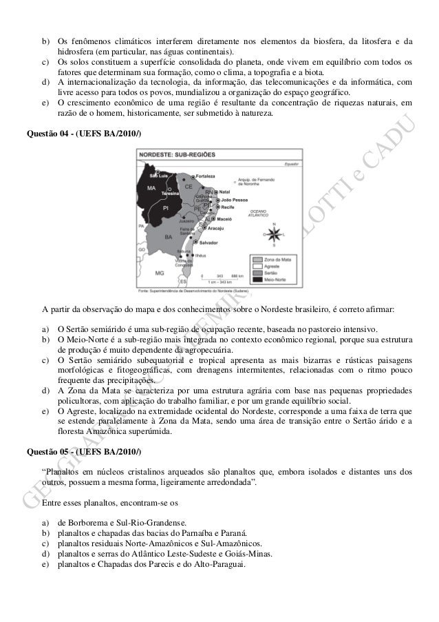Revisao geografia