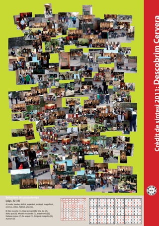 Solucions als passatemps
(pàgs. 32-33)
A) credo, lavabo, dèficit, superàvit, accèssit, magníficat,
oremus, vídeo, hàbitat, placebo.
B) Deo iuvante (1), Alea iacta est (3), Sine die (2),
Statu quo (3), Mutatis mutandis (1), In extremis (1),
Habeas corpus (2), Ex aequo (1), Corpore insepulto (1),
A priori (3)
 