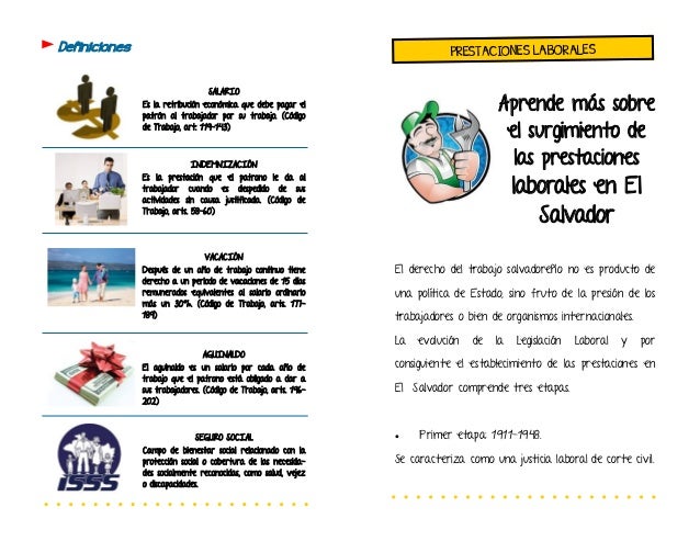 Tipo De Prestaciones Laborales En El Salvador prestamos