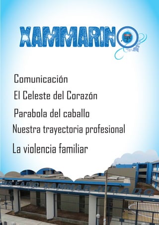 XAMMARIN
El Celeste del Corazón
Nuestra trayectoria profesional
La violencia familiar
Parabola del caballo
Comunicación
 