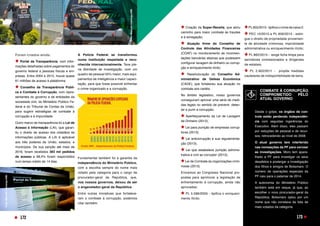 Foto:
Marcelo
Camargo/ABr
Foram criados ainda:
Portal da Transparência, com infor-
mações detalhadas sobre pagamentos do
governo federal a pessoas físicas e em-
presas. Entre 2004 e 2015, houve quase
61 milhões de acesso à plataforma;
Conselho da Transparência Públi-
ca e Combate à Corrupção, com repre-
sentantes do governo e de entidades da
sociedade civil, do Ministério Público Fe-
deral e do Tribunal de Contas da União,
para sugerir estratégias de combate à
corrupção e à impunidade.
Outro marco de transparência foi a Lei de
Acesso à Informação (LAI), que garan-
tiu o direito de acesso dos cidadãos às
informações públicas. A LAI é aplicável
aos três poderes da União, estados, e
municípios. De sua sanção até maio de
2016, foram recebidos 383 mil pedidos
de acesso e 98,4% foram respondidos
num tempo médio de 14 dias.
A Polícia Federal se transformou
numa instituição respeitada e reco-
nhecida internacionalmente. Teve ple-
na liberdade de investigação, com um
quadro de pessoal 55% maior, mais equi-
pamentos de inteligência e maior capaci-
tação, para que fosse possível enfrentar
o crime organizado e a corrupção.
Fundamental também foi a garantia da
independência do Ministério Público,
com a escolha sempre do nome mais
votado pela categoria para o cargo de
procurador-geral da República, que,
nos nossos governos, deixou de ser
o engavetador-geral da República.
Entre outras iniciativas que fortalece-
ram o combate à corrupção, podemos
citar também:
Criação da Super-Receita, que abriu
caminho para maior combate às fraudes
e à sonegação;
Atuação firme do Conselho de
Controle das Atividades Financeiras
(COAF) no monitoramento de movimen-
tações bancárias atípicas que pudessem
configurar lavagem de dinheiro ou corrup-
ção e enriquecimento ilícito;
Reestruturação do Conselho Ad-
ministrativo de Defesa Econômica
(CADE), que fortaleceu sua atuação no
combate aos cartéis.
No âmbito legislativo, nosso governos
conseguiram aprovar uma série de medi-
das legais no sentido de prevenir, detec-
tar e punir a corrupção:
Aperfeiçoamento da Lei de Lavagem
de Dinheiro (2012);
Lei para punição de empresas corrup-
toras (2013);
Lei anticorrupção e sua regulamenta-
ção (2013);
Lei que estabelece punição adminis-
trativa e civil ao corruptor (2013);
Lei de Combate às organizações crimi-
nosas (2013).
Enviamos ao Congresso Nacional pro-
postas para aprimorar a legislação de
enfrentamento à corrupção, ainda não
aprovadas:
PL 5.586/2005 - tipifica o enriqueci-
mento ilícito;
PL855/2015 - tipifica o crime de caixa 2;
PEC 10/2015 e PL 856/2015 - extin-
gue o direito de propriedade provenien-
te de atividade criminosa, improbidade
administrativa ou enriquecimento ilícito;
PL 862/2015 - exige ficha limpa para
servidores comissionados e dirigentes
de estatais;
PL 2.902/2011 - propõe medidas
cautelares de indisponibilidade de bens.
COMBATE À CORRUPÇÃO
COMPROMETIDO PELO
ATUAL GOVERNO
Desde o golpe, os órgãos de con-
trole estão perdendo independên-
cia com seguidas ingerências do
Executivo. Além disso, eles passam
por reduções de pessoal e de recur-
sos, retrocedendo ao nível de 2008.
O atual governo tem interferido
nas nomeações da PF para cercear
as investigações. Moro tem apare-
lhado a PF para investigar os seus
desafetos e postergar a investigação
dos filhos e amigos de Bolsonaro. O
número de operações especiais da
PF caiu para o patamar de 2014.
A autonomia do Ministério Público
também está em xeque, já que, ao
escolher o novo procurador-geral da
República, Bolsonaro optou por um
nome que não constava da lista de
mais votados da categoria.
Fonte: DPF - Departamento da Polícia Federal
Foto:
Marcelo
Camargo/ABr
172 173
 