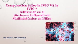 Comparación entre la IVIG VS la
IVIG +
Infliximab en el
Síndrome Inflamatorio
Multisistémico en Niños
MR1 JIMENA A. SAAVEDRA DIAZ
 