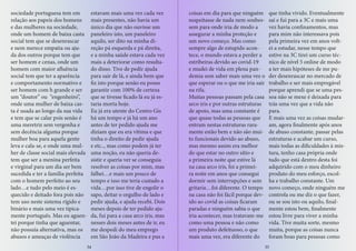 sociedade portuguesa tem em
relação aos papeis dos homens
e das mulheres na sociedade,
onde um homem de baixa casta
social tem que se desenrascar
e nem merece empatia ou aju-
da dos outros porque tem que
ser homem e cenas, onde um
homem com maior afluência
social tem que ter a aparência
e comportamento normativo e
ser homem com h grande e ser
um “doutor” ou “engenheiro”,
onde uma mulher de baixa cas-
ta é usada ao longo da sua vida
e tem que se calar pois senão é
uma meretriz sem vergonha e
sem decência alguma porque
mulher boa para aquela gente
leva e cala-se, e onde uma mul-
her de classe social mais elevada
tem que ser a menina perfeita
e virginal para um dia ser bem
sucedida e ter a família perfeita
com o homem perfeito ao seu
lado…e tudo pelo meio é es-
quecido e deitado fora pois não
tem uso neste sistema rígido e
binário e mais uma vez tipica-
mente português. Mas eu aguen-
tei porque tinha que aguentar,
não possuía alternativa, mas os
abusos e ameaças de violência
estavam mais uma vez cada vez
mais presentes, não havia um
único dia que não ouvisse um
paneleiro isto, um paneleiro
aquilo, ser dito na minha di-
reção pá esquerda e pá direita,
e a minha saúde estava cada vez
mais a deteriorar como resulta-
do disso. Tive de pedir ajuda
para sair de lá, e ainda bem que
fiz isto porque senão eu posso
garantir com 100% de certeza
que se tivesse ficado lá eu já es-
taria morta hoje.
Eu já era utente do Centro Gis
há um tempo e já há um ano
antes de ter pedido ajuda me
diziam que eu era vítima e que
tinha o direito de pedir ajuda
e etc.., mas como podem já ter
uma noção, eu não queria de-
sistir e queria ver se conseguia
resolver as coisas por mim, mas
falhei…e mais um pouco de
tempo e isso me teria custado a
vida…por isso tive de engolir o
sapo, deitar o orgulho de lado e
pedir ajuda, e ajuda recebi. Dois
meses depois de ter pedido aju-
da, fui para a casa arco iris, mas
nesses dois meses antes de ir, eu
me despedi do meu emprego
em São João da Madeira e pus a
coisas em dia para que ninguém
suspeitasse de nada nem soubes-
sem para onde iria de modo a
assegurar a minha proteção e
um novo começo. Mas como
sempre algo de estupido acon-
tece, o mundo estava a perder a
estribeiras devido ao covid-19
e mudei de vida em plena pan-
demia sem saber mais uma vez o
que esperar ou o que me iria sair
na rifa.
Muitas pessoas passam pela casa
arco iris e por outras estruturas
de apoio, mas uma constante é
que quase todas as pessoas que
entram nestas estruturas rara-
mente estão bem e não são mui-
to funcionais devido ao abuso,
mas mesmo assim era melhor
do que estar no outro sítio e
a primeira noite que estive lá
na casa arco iris, foi a primei-
ra noite em anos que consegui
dormir sem interrupções e sem
gritaria…foi diferente. O tempo
na casa não foi fácil porque dev-
ido ao covid as coisas ficaram
paradas e ninguém sabia o que
iria acontecer, mas tratavam-me
como uma pessoa e não como
um produto defeituoso, o que
mais uma vez, era diferente do
que tinha vivido. Eventualmente
saí e fui para a 3C e mais uma
vez havia confinamentos, mas
para mim não interessava pois
pela primeira vez em anos volt-
ei a estudar, nesse tempo que
estive na 3C tirei um curso téc-
nico de nível 5 online de modo
a ter mais hipóteses de me pu-
der desenrascar no mercado de
trabalho e ser mais empregável
porque aprendi que se uma pes-
soa não se mexe é deixada para
trás uma vez que a vida não
para.
E mais uma vez as coisas mudar-
am, agora finalmente após anos
de abuso constante, passar pelas
estruturas e acabar um curso,
mais todas as dificuldades à mis-
tura, tenho casa própria onde
tudo que está dentro desta foi
adquirido com o meu dinheiro
produto do meu esforço, escol-
ha e trabalho constante. Um
novo começo, onde ninguém me
controla ou me diz o que fazer,
ou se sou isto ou aquilo, final-
mente estou bem, finalmente
estou livre para viver a minha
vida. Tive muita sorte, mesmo
muita, porque as coisas nunca
foram boas para pessoas como
34 35
 