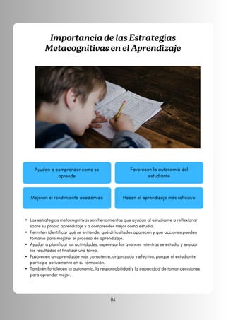 Estrategias Metacognitivas para un Aprendizaje Autónomo y Efectivo | PDF