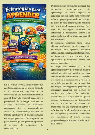 ESTRATEGIAS META COGNITIVAS DE APRENDIZAJE | PDF