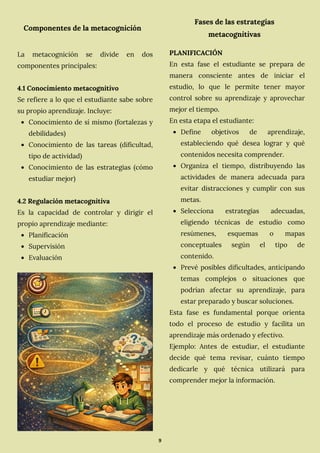 ESTRATEGIAS META COGNITIVAS DE APRENDIZAJE | PDF