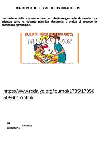 Revista digital de Modelos didacticos en a Educacion | PDF