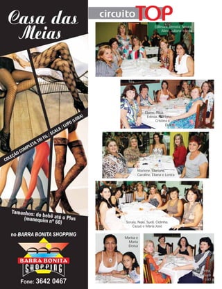 Edileuza, Renata, Neura,
                        Aline, Juliana e Ieda




             Elaine, Nica,
              Edésia, Marlene,
                    Cristina e
                           Dulce




       Marlene, Mariana,
       Caroline, Eliana e Lenira




Soraia, Neia, Sueli, Cidinha,
    Cazuê e Maria José


Marisa e
  Maria
 Eloísa




                                                  Terezinha,
                                                  Terezinha,
                                                Roseli, Sueli
                                                       e Luci
 