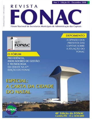 Revista FONAC - Dezembro de 2008