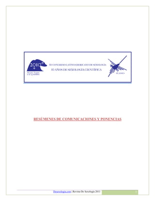 RESÚMENES DE COMUNICACIONES Y PONENCIAS




        Desexologia.com | Revista De Sexología 2011   5
 
