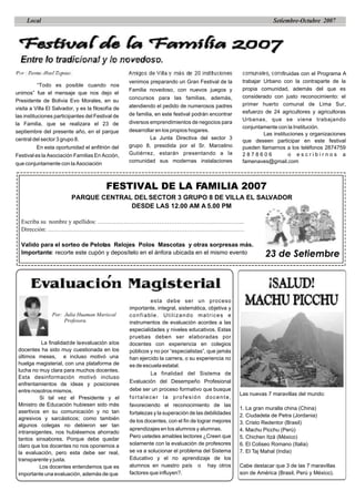 Revista Habla Villa Setiembre 2007