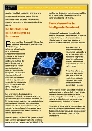 Revista inteligen.emocional
