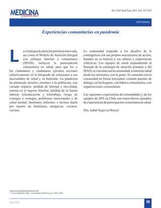 Revista medicina familiar numero-especial-CdP en APS Chile. | PDF